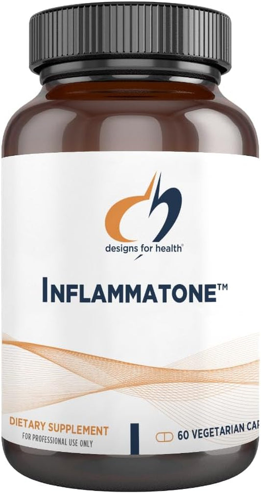 Inflammatone - Turmeric Supplements with Proteolytic Enzymes, Boswellia, Quercetin & Resveratrol (60 Capsules)