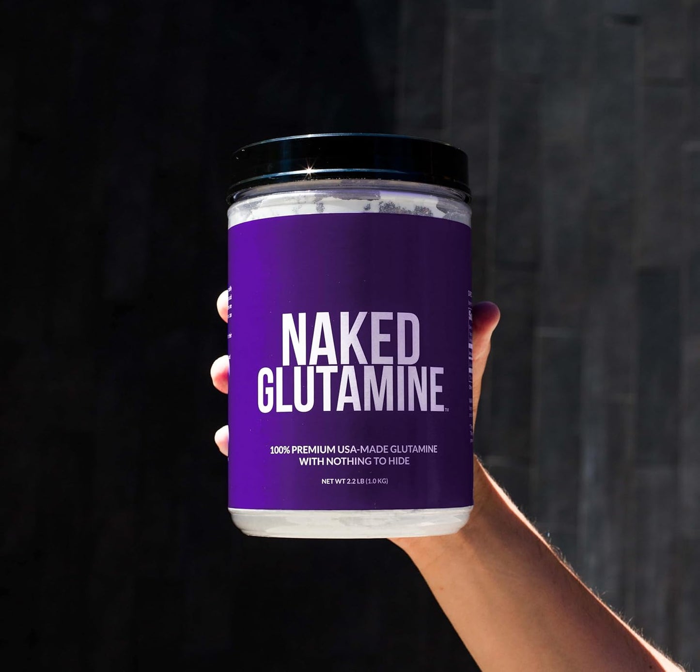 Pure L-Glutamine Made in the USA - 200 Servings - 1,000G, 2.2Lb Bulk, Vegan, Non-Gmo, Gluten and Soy Free. Minimize Muscle Breakdown & Improve Protein Synthesis. Nothing Artificial