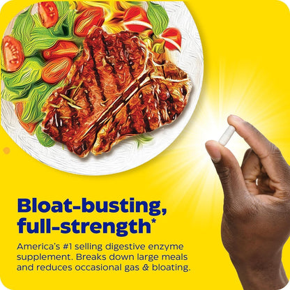 Digest Gold + Atpro, Maximum Strength Digestive Enzymes, Helps Digest Large Meals for Instant Bloating Relief, 90 Count