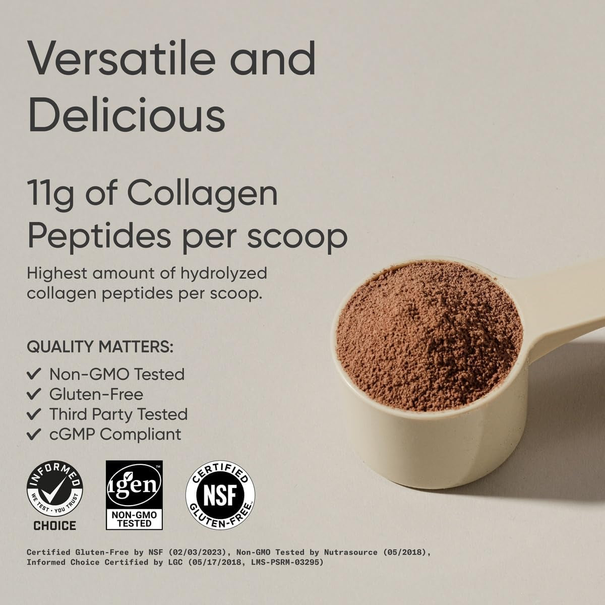 Collagen Peptides - Hydrolyzed Type 1 & 3 Collagen Powder Protein Supplement for Healthy Skin, Nails, & Joints - Easy Mixing Vital Nutrients & Proteins, Collagen for Women & Men