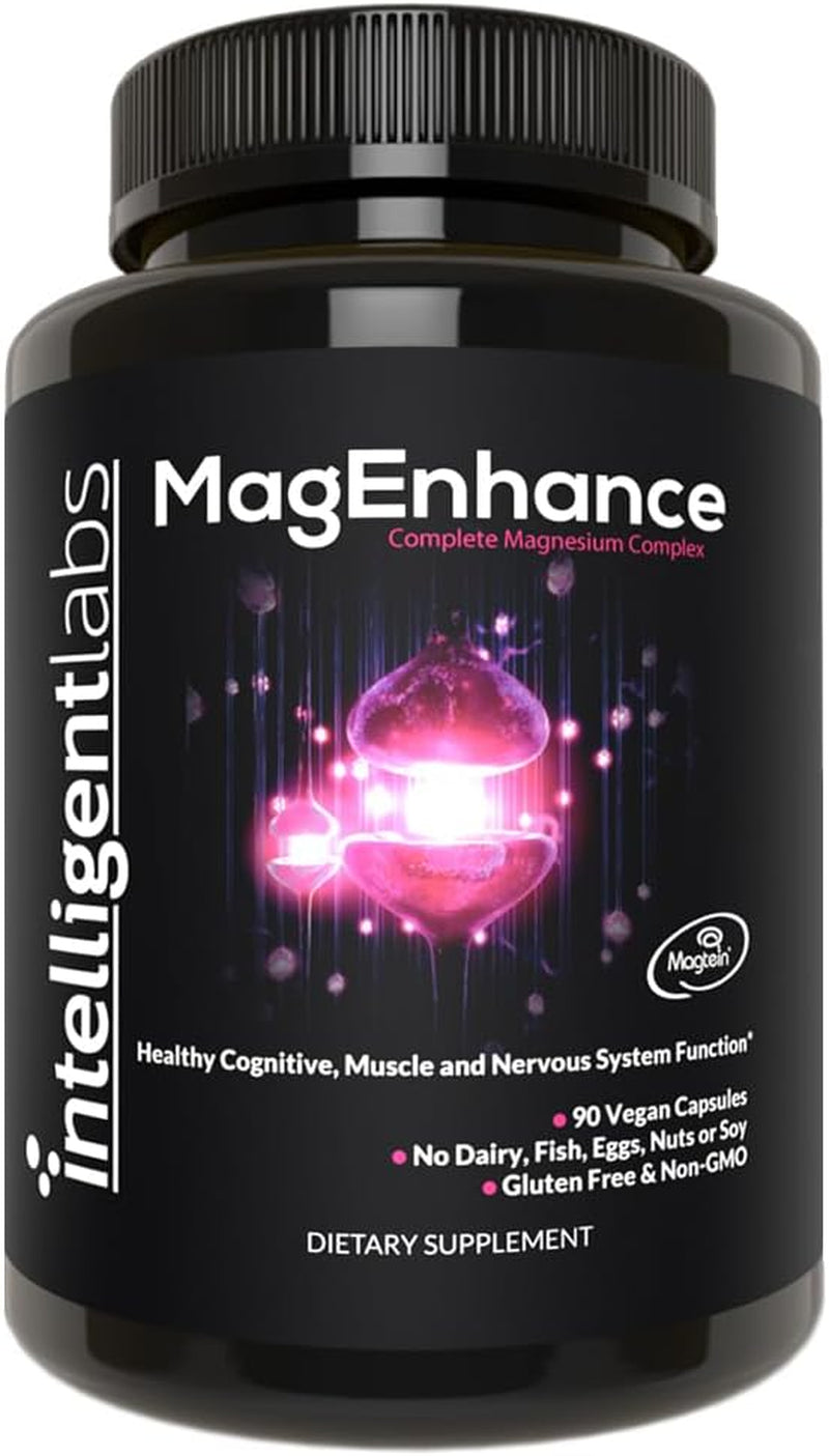 Magenhance Magtein® Magnesium Complex Supplement Magnesium L-Threonate with Magnesium Glycinate and Taurate by , 90 Capsules