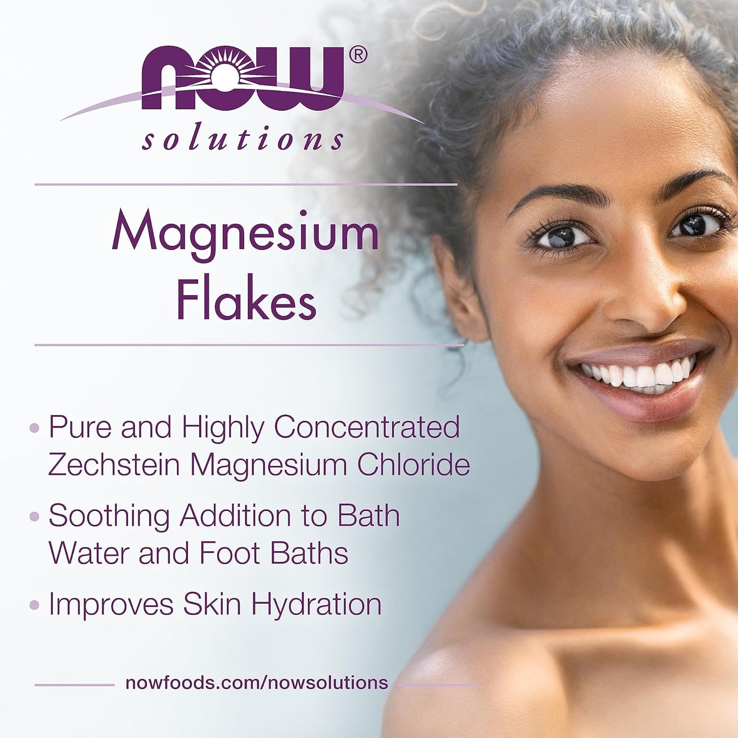 Solutions, Magnesium Flakes, 100% Pure, from the Ancient Zechstein Seabed, Highly Concentrated, 54-Ounce